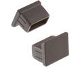 Protective Cover for RJ-45 Connector, Black, Pack of 50 pieces